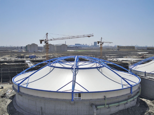 宝鸡市污水池加盖膜结构建造 - 排名